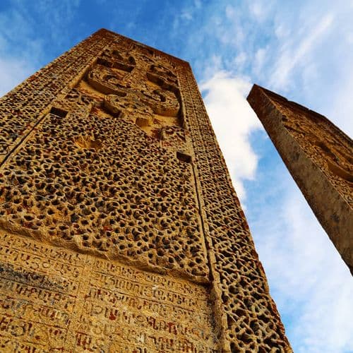 Abrenk Church and Obelisks