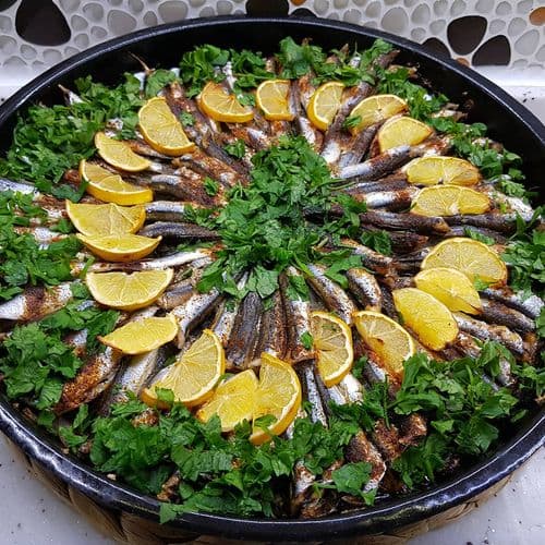 Steamed Anchovies Hamsi Kuşu