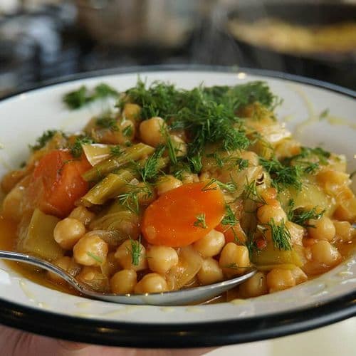 Leek with Chickpea