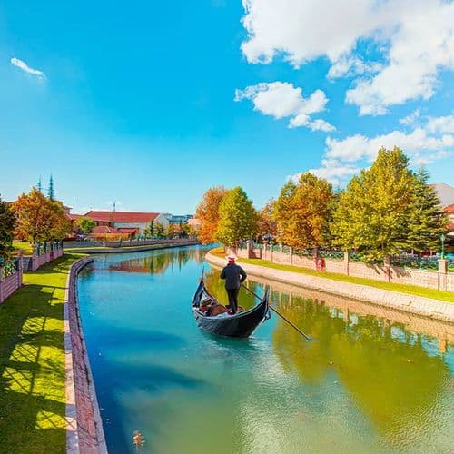 Gondola on Porsuk River, Eskişehir