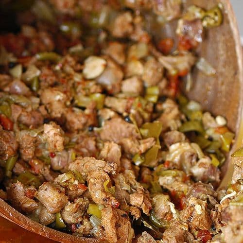 Clay Pot Kebab and Beans