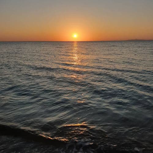 Sonnenuntergang über Enez