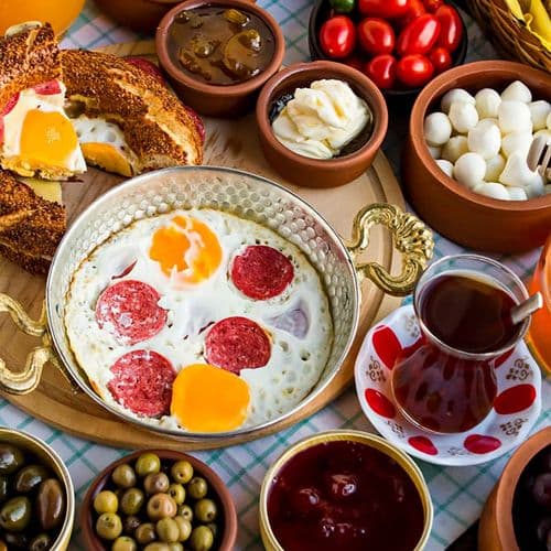 Turkish Breakfast in istanbul