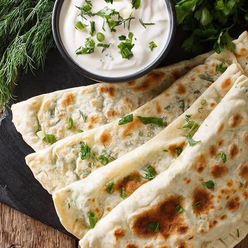 Gözleme With Herb and Cheese