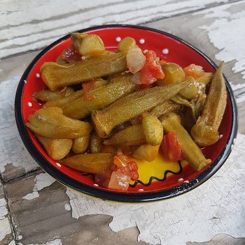 Olive Oil Cooked Okra